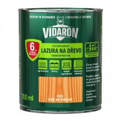 Obrázek: VIDARON ochranná lazura na dřevo, tenkovrstvá, odstín V05 Teak přírodní 0,7 L