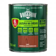 Obrázek VIDARON ochranná lazura na dřevo, tenkovrstvá, odstín V07 Sekvoj kalifornská 0,7 L