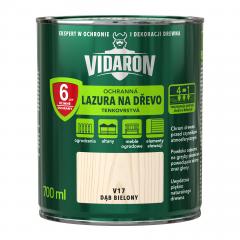 Obrázek: VIDARON ochranná lazura na dřevo, tenkovrstvá, odstín V17 Dub bělený 0,7 L
