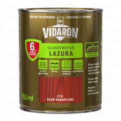 Obrázek: VIDARON ochranná lazura na dřevo, silnovrstvá, odstín L14 Javor kanadský 0,75L